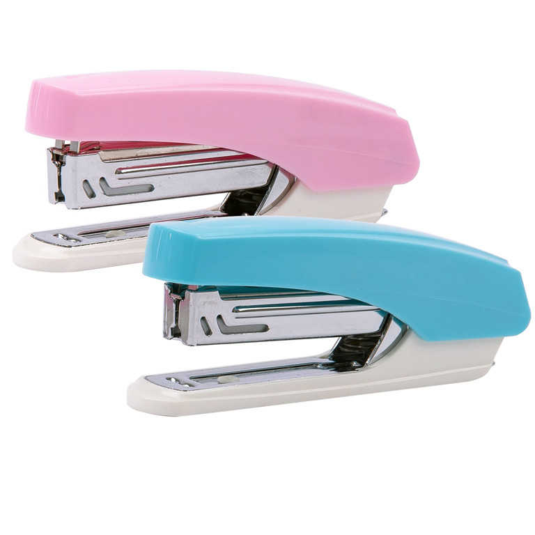 Степлер Deli 0246Е мікс №10, 12 аркушів, пластик, кольоровий