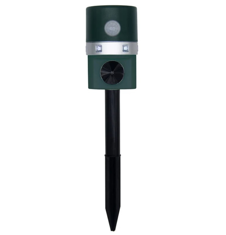 Ультразвуковий відлякувач тварин Solar Pest Repeller 7002 на сонячній батареї з датчиком руху