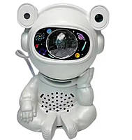 Нічник-проектор зоряного неба, Bluetooth колонка Астронавт XL-730 9594P+ з пультом White