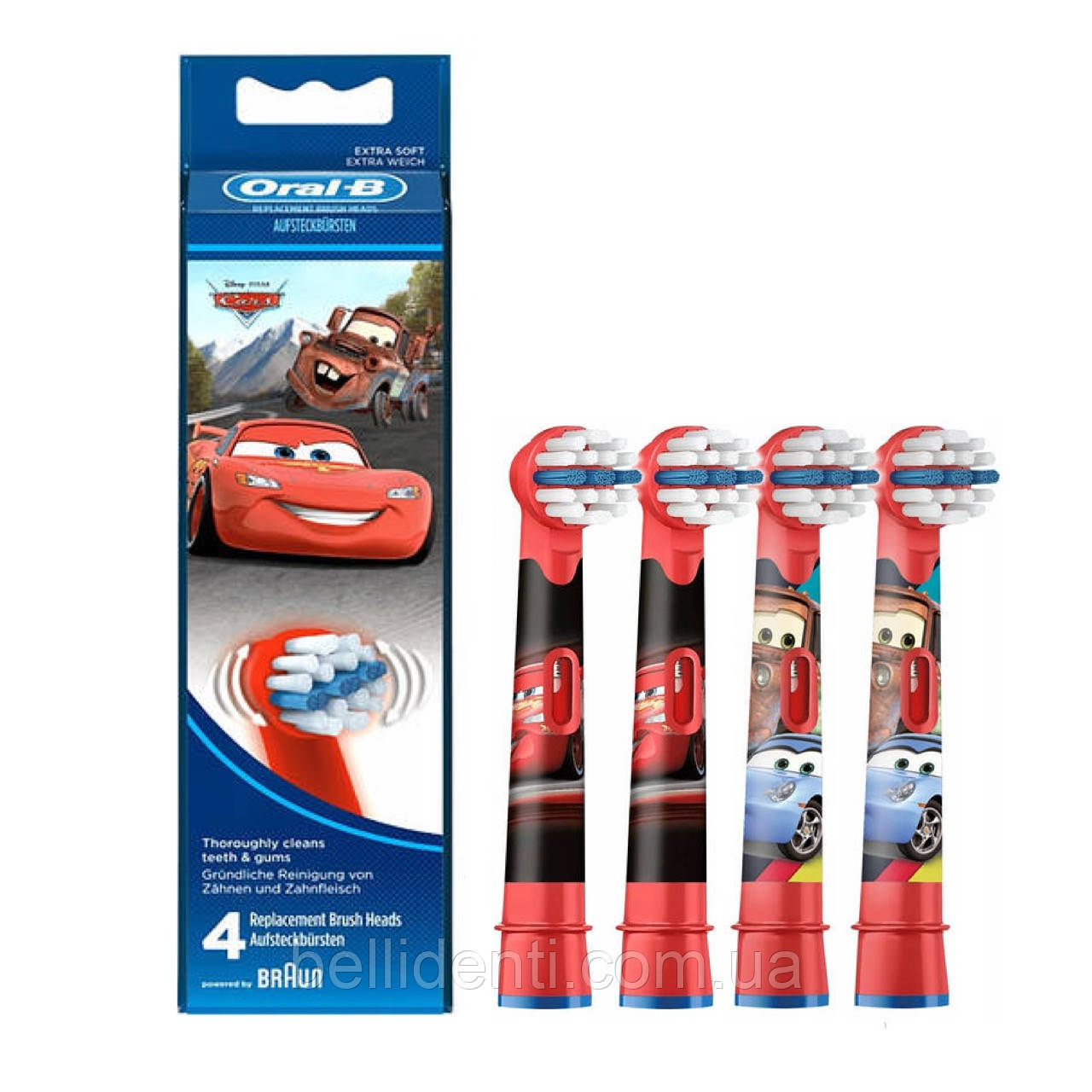 Насадки Oral-B Pro Kids 3+ Cars, 4 шт