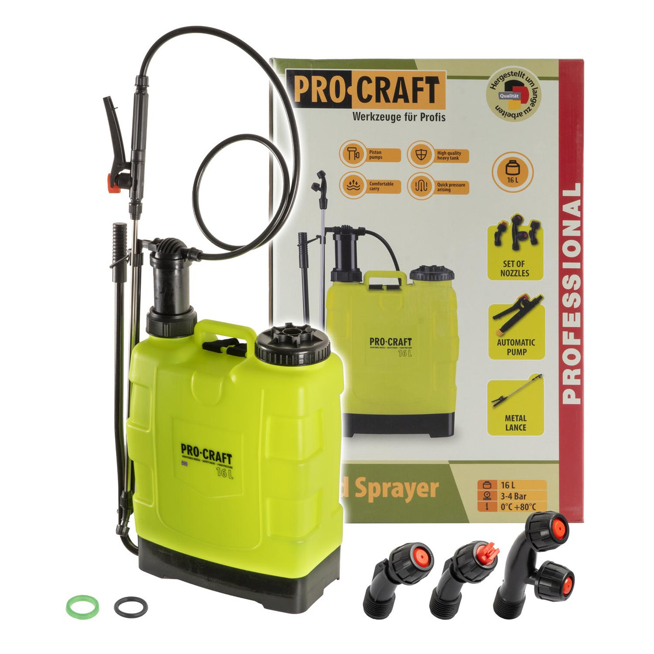 Обприскувач гідравлічний 16л ProCraft HS-16, фото 1