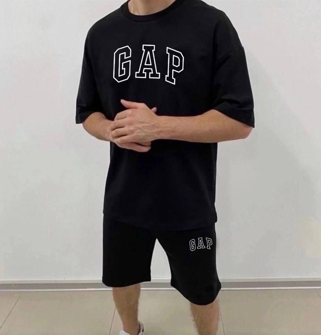 Костюм літній чоловічий (шорти/футболка), двунитка M(48-50) L(52-54) (5) беж1364-1698