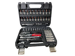 Набір інструментів 53 од., 1/4", 72 зуба, Cr-V STRONA