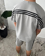 Костюм літній чоловічий (шорти/футболка), двунитка M(48-50) L(52-54) (5) беж1364-1724, фото 3