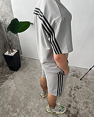 Костюм літній чоловічий (шорти/футболка), двунитка M(48-50) L(52-54) (5) беж1364-1724, фото 6