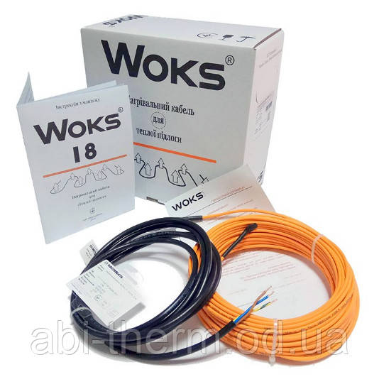 Нагрівальний кабель Woks 23 58-м 1320-Вт 36,6-Ом, фото 1