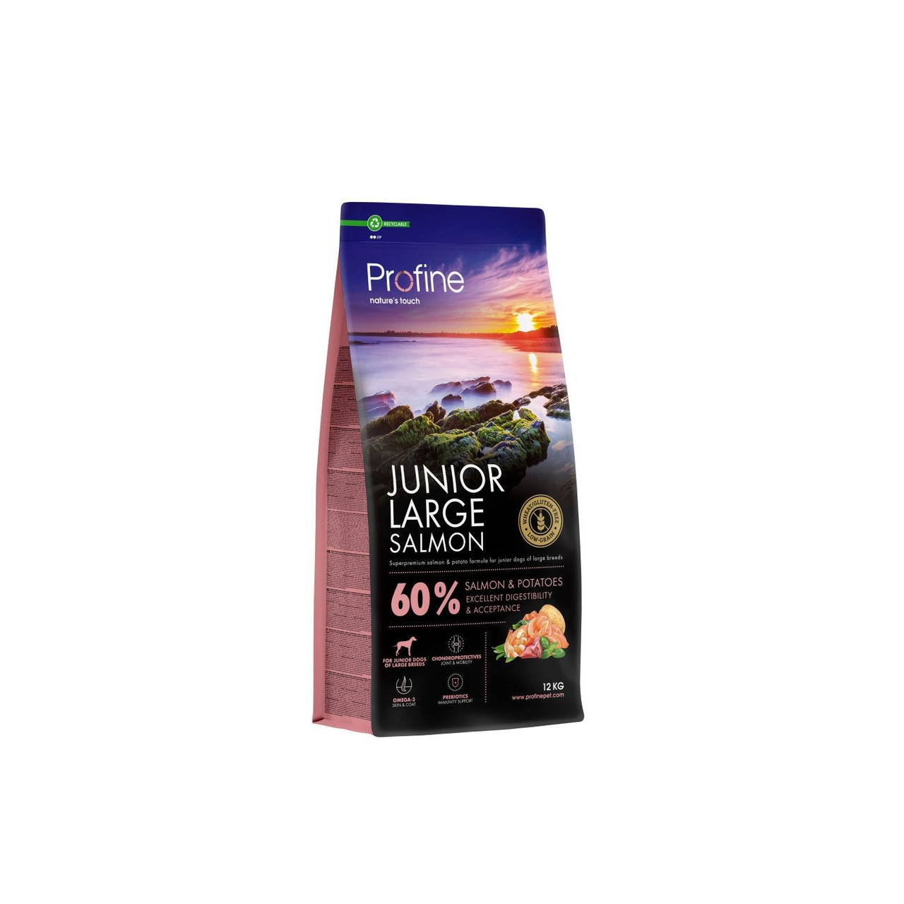 Сухий корм Profine Junior Large Salmon and Potatoes д/цуценят і юніорів великих порід лосось і картопля 12 кг