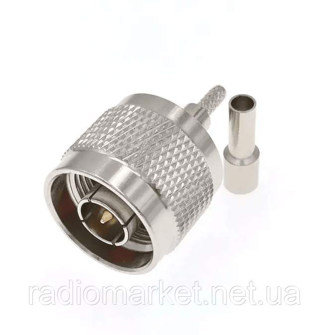 Роз'єм (штекер) N обтискний на кабель RG-316, латунь, фото 1
