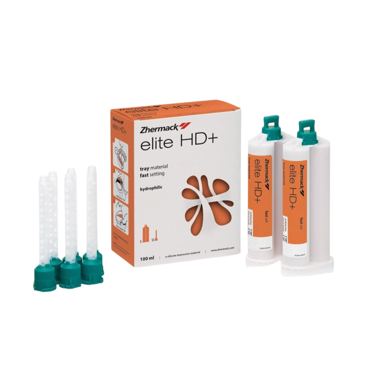 ELITE HD+ TRAY MATERIAL, 2 картріджа по 50ml, А-силікон (полівінілсілоксан), фото 1