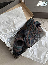 Жіночі кросівки New Balance 9060 Beef & Broccoli Взуття Нью Беланс 9060 коричневі замша текстиль демісезон, фото 6
