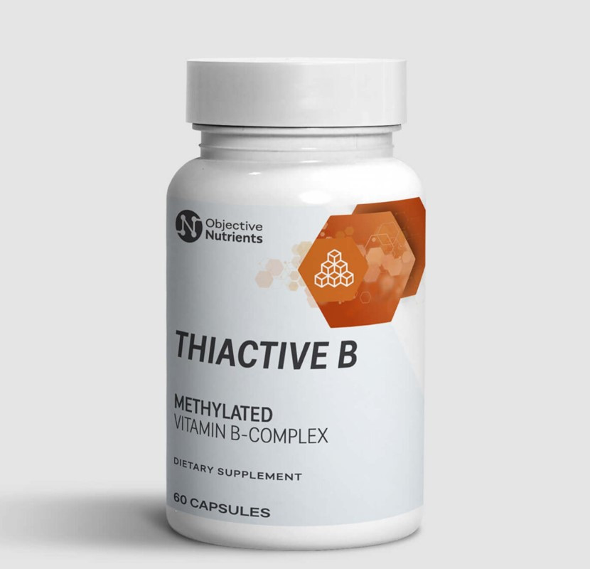 Objective Nutrients ThiActive B / Метильовані вітаміни групи Б повний спектр 60 капсул