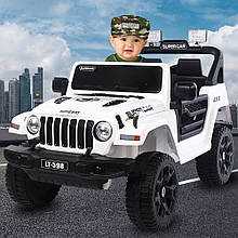 Дитячий електромобіль Toyland Jeep 159(AM-28), Білий (360T)