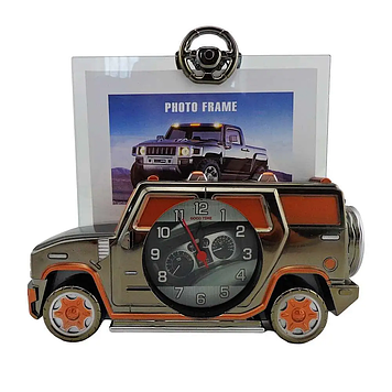Часы машина с рамкой для фотографии подарок автолюбителю, сыну