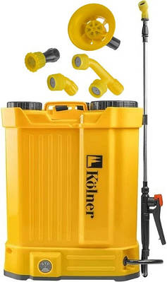 Обприскувач акумуляторний KOLNER KCSG ( 16 літрів / 8 А/г / час роботи до 6 год) оприскувач