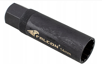 Головка свічкова 3/8" 14 мм 12 граней магнітна FALCON F08408