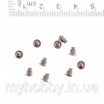 Заглушки 0,5см сріблясті (20шт)