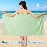Для лазні швидковисихаючий рушник-халат для відпочинку Рушник для басейну Рушник для спортзалу