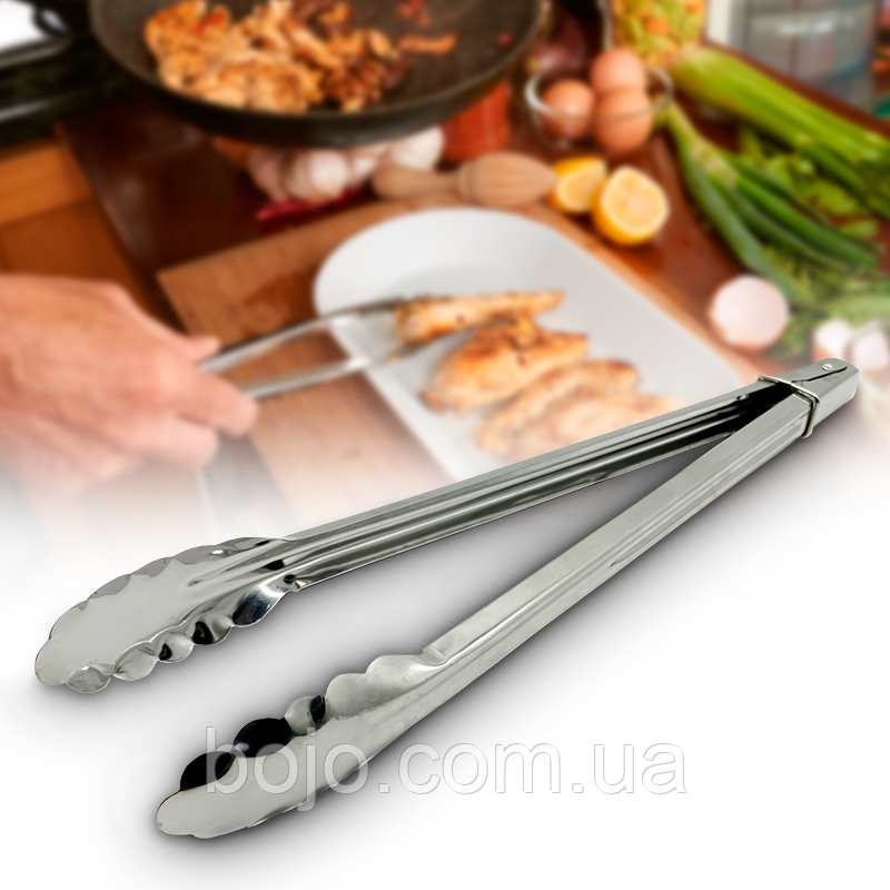 Металеві кухонні щипці, довжина 35 см MR-1015-35 Basic (235)