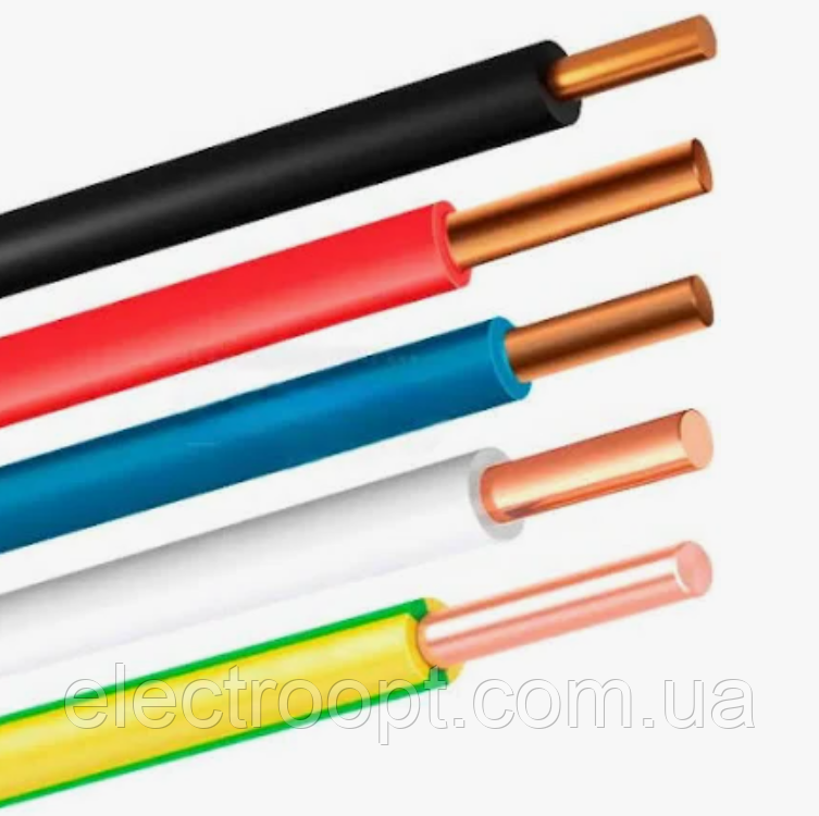 Дріт ПВ-1 1х2.5 (мідний, одножильний, повноцінний переріз) Одеса Каблекс (кратно 5 м)