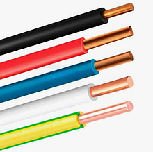 Дріт ПВ-1 1х2.5 (мідний, одножильний, повноцінний переріз) Одеса Каблекс (кратно 5 м)