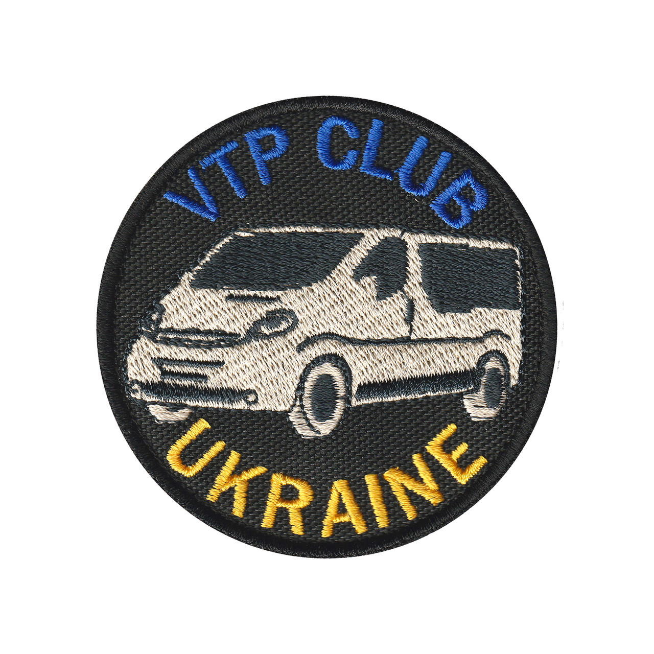 Вишитий шеврон патч VTP CLUB UKRAINE на липучці