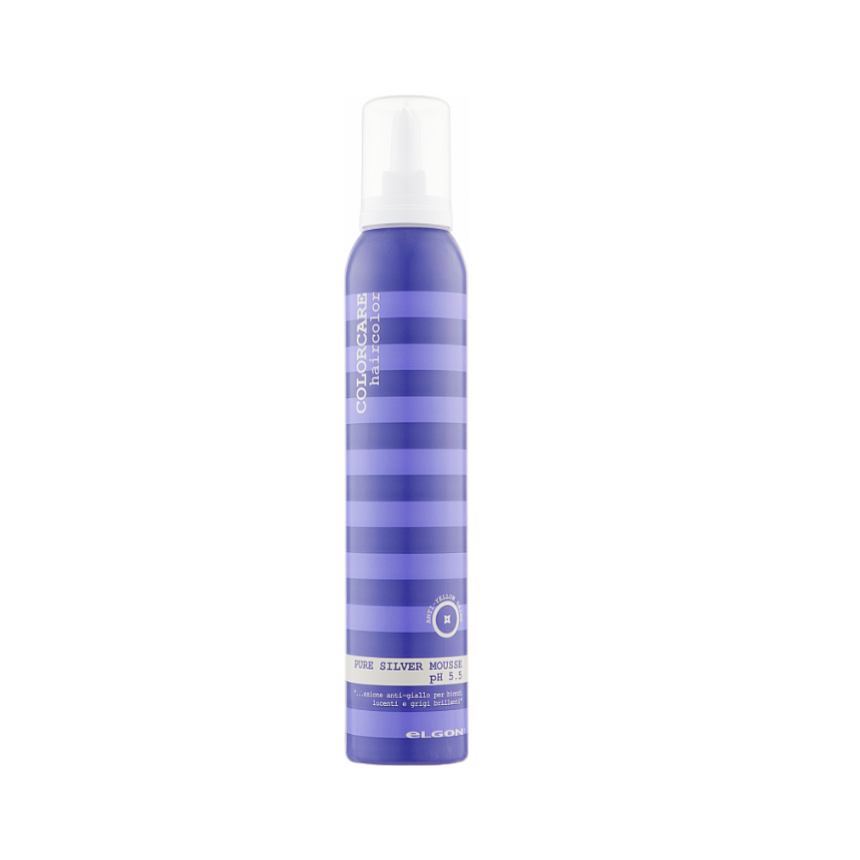Мус для нейтралізації жовтизни волосся Elgon Colorcare Pure Silver Mousse, 200 мл (685765)