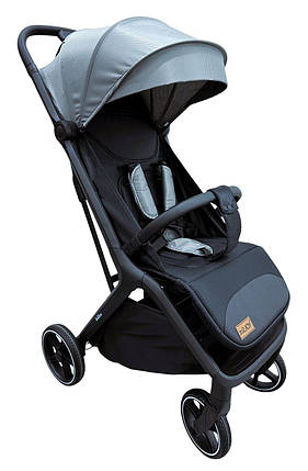 Коляска прогулянкова дитяча JOY Willow (футкавер, підсклянник, телескопічна ручка) WL-65510 Сіра, фото 1