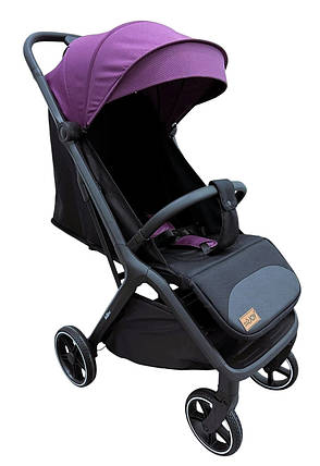 Коляска прогулянкова дитяча JOY Willow (футкавер, підсклянник, телескопічна ручка) WL-65316 Фіолетова, фото 3