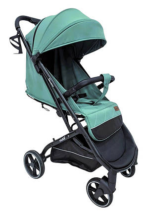 Коляска прогулянкова дитяча JOY Elegans (підсклянник, телескопічна ручка) A-40481 Зелена, фото 1
