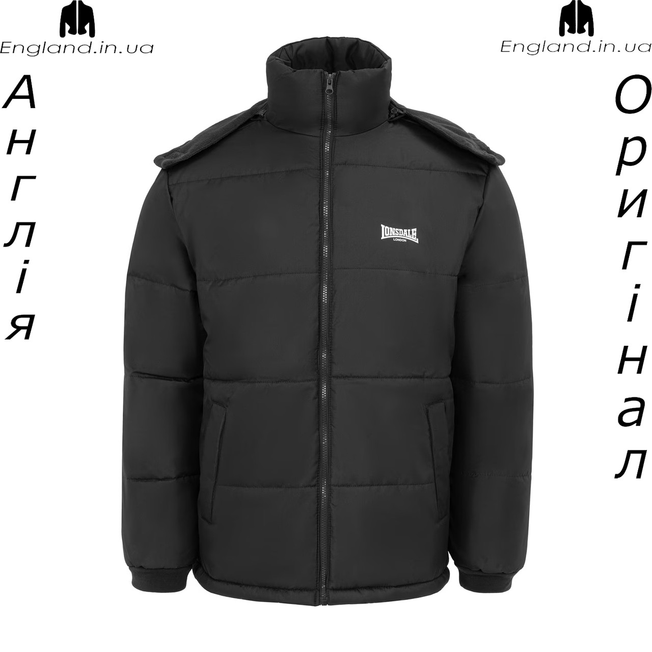 Розмір L - (наш 50й) - Куртка стьогана чоловіча Lonsdale (Лонсдейл) з Англії - демісезонна водонепроникна, фото 1