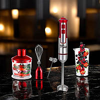 Ручний блендер Zepline 1500Вт Універсальний блендер з насадками Блендер-подрібнювач К2