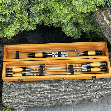 Подарунковий набір шампурів ШашлиКейс ручної роботи