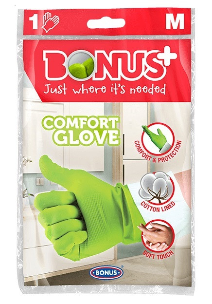 Рукавички гумові Bonus B012 Comfort Glove 1 пара M, фото 1