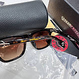 Чоловічі сонцезахисні окуляри Chrome Hearts 8251 brown Lux, фото 8