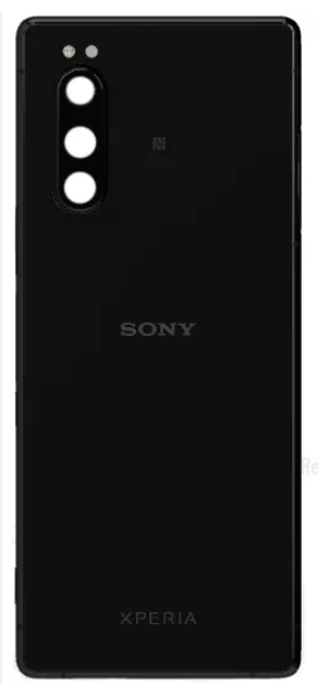 Задня кришка Sony J9210 Xperia 5 чорна, оригінал PRC + скло камери, фото 1