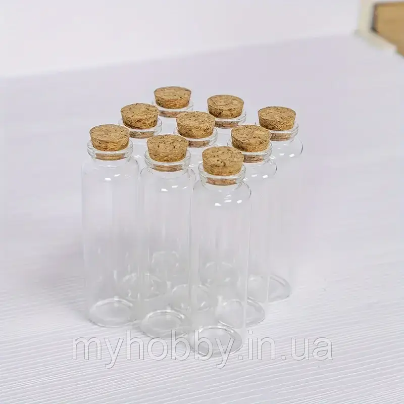 Пляшечки скляні 11*47мм (4шт)