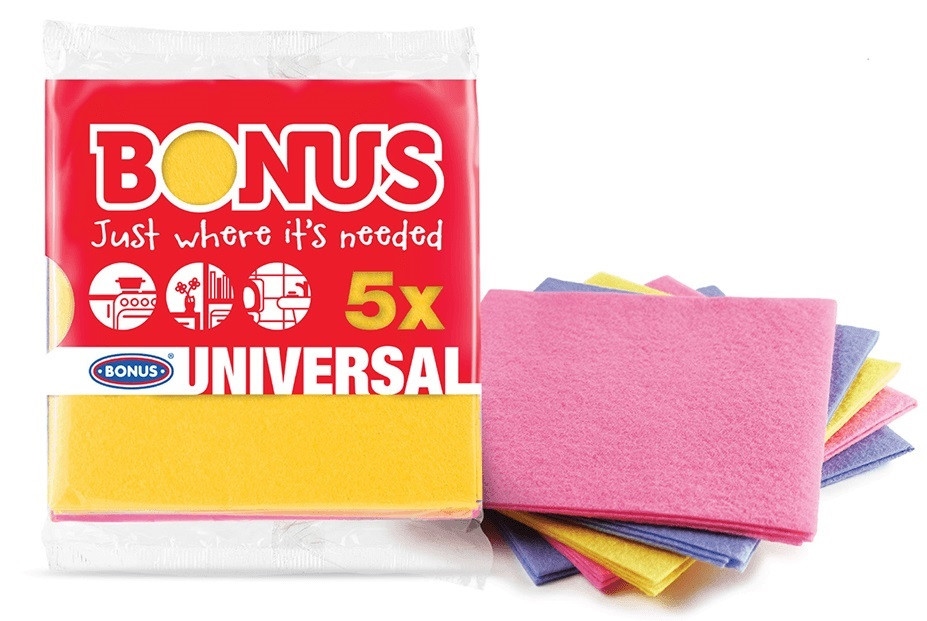 Серветка віскозна універсальна Bonus B170 Universal Cloth 5шт