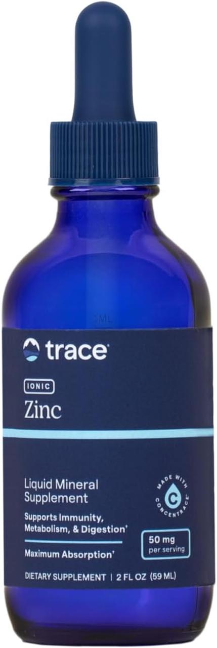 Trace Minerals Ionic Zinc / Цинк іонний 50 мг 59 мл