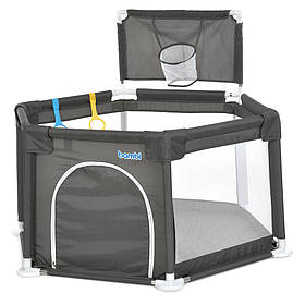 Манеж з баскетбольним кільцем Bambi 1340, Сірий