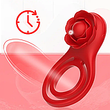 Віброкольцо Rose Lock Ring App, фото 3