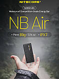 Компактний ультралегкий Power Bank NITECORE NB AIR з вуглеволокна (5000mAh, 18W, QC 3.0, USB-C, IPX7), фото 3