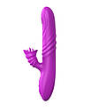 Вібратор Angelia, USB 3 functions of thrusting / 20 vibrations Purple, фото 2