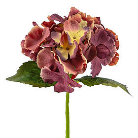 Квітка штучна "Гортензія", помаранчева, 36 см ELISEY