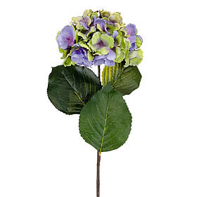 Квітка штучна "Гортензія лимонно-фіолетова" ELISEY