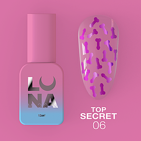 Топ для нігтів LunaMoon Top Secret №6, 13 мл
