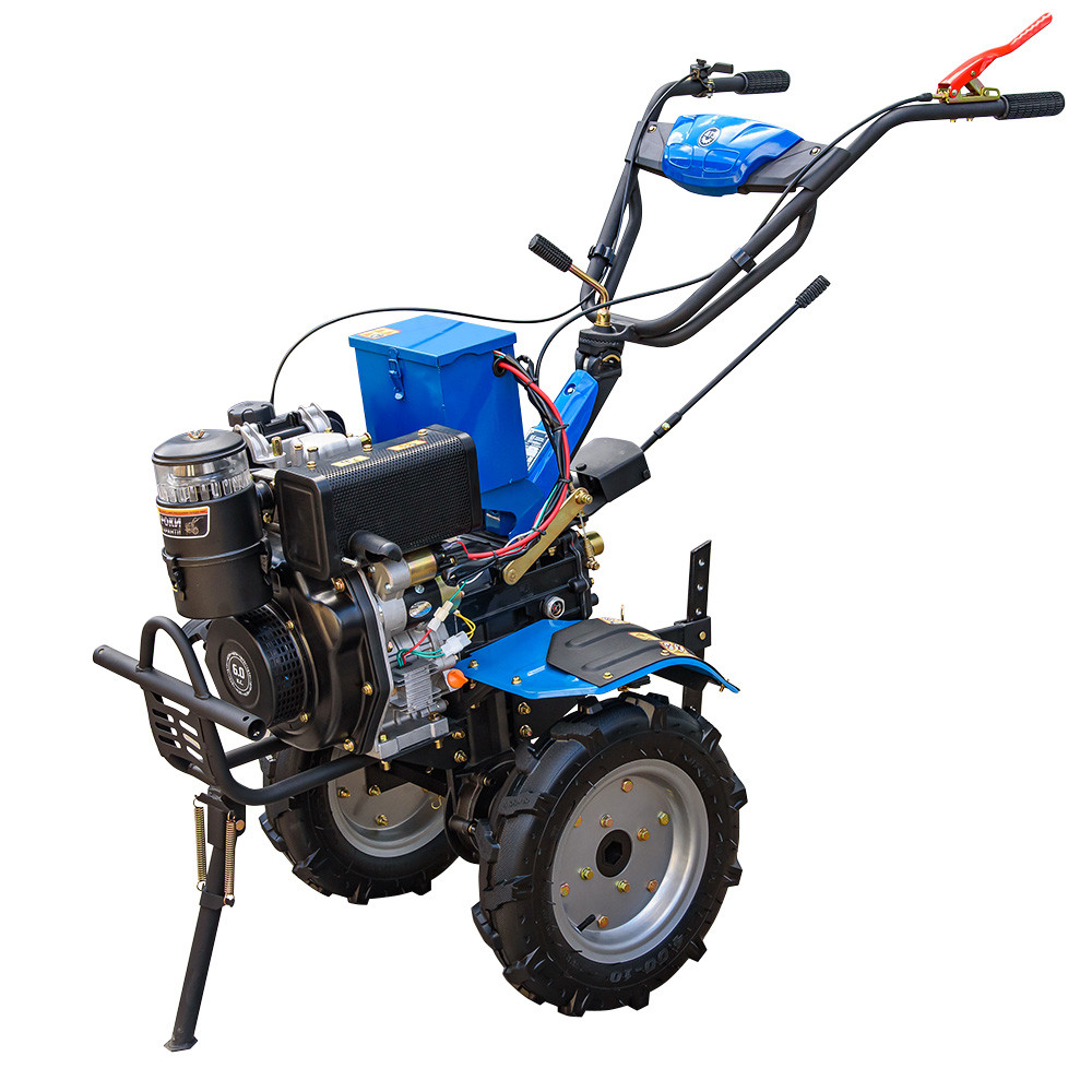 Мотоблок ДТЗ 560ДНЕ-К (колеса 4.00-10) + фреза (заводське паковання), фото 1