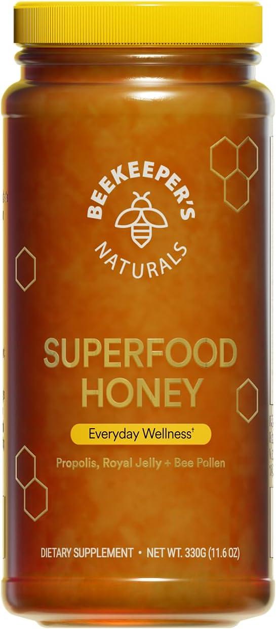 Beekeeper's Naturals Superfood Honey / Сирий мед із маточним молочком 330 г, фото 1