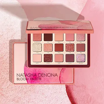 Палетка тіней Natasha Denona BLOOM EYESHADOW PALETTE – 15 теплих відтінків для створення яскравого макіяжу