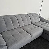 Розкладний кутовий в тканині диван, фото 8