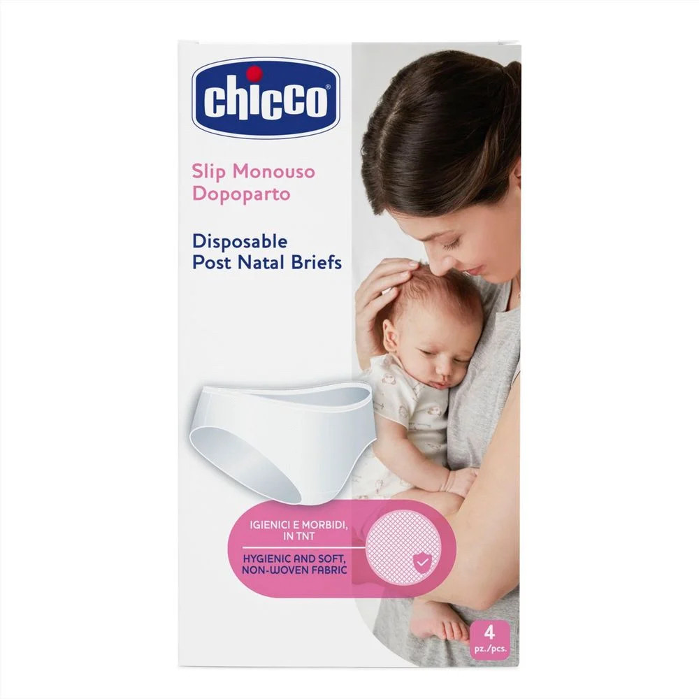 Трусики одноразові Chicco, для перших днів після пологів 4 шт, Розмір 3, фото 1